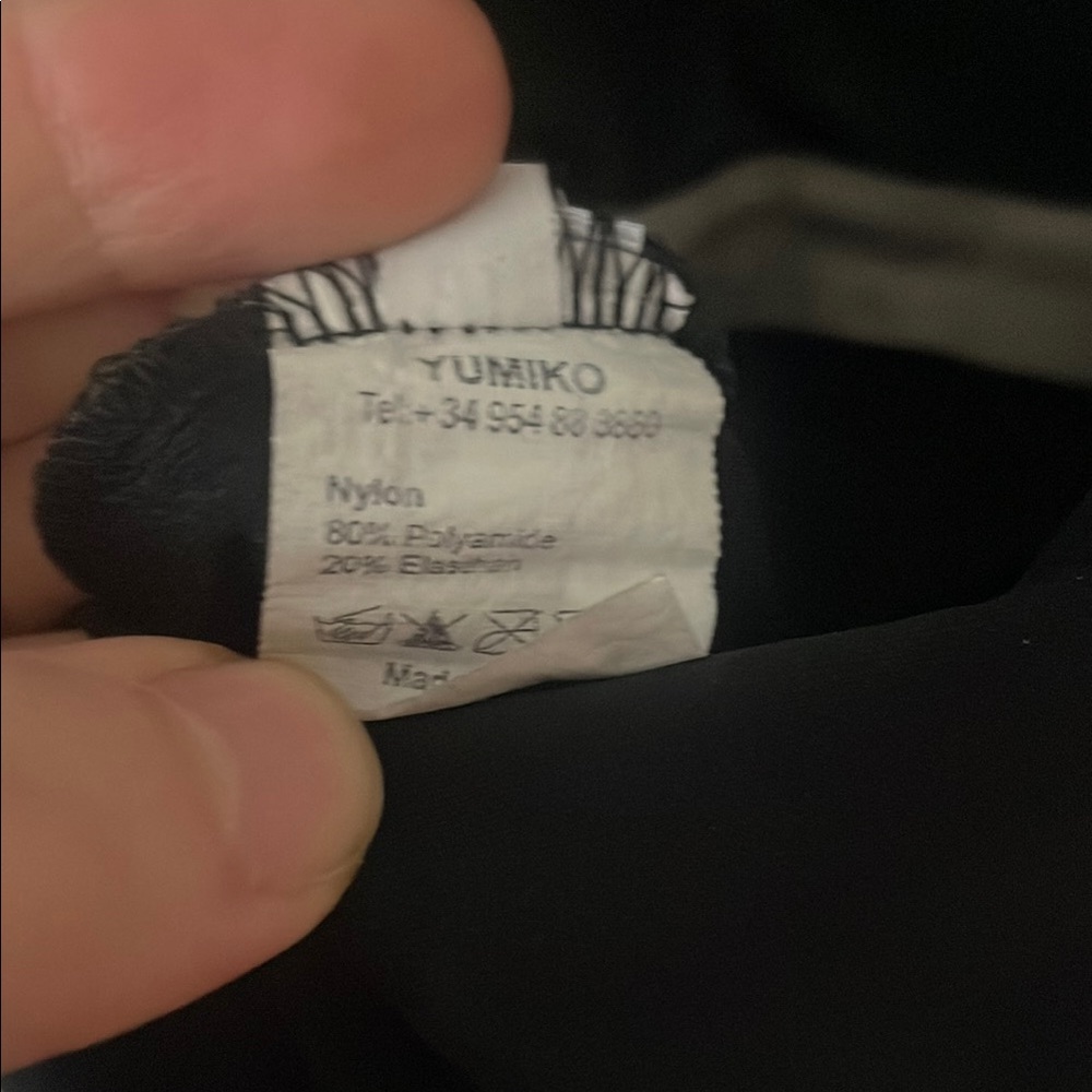 Yumiko Becky black nylon M - Picture 3 of 3